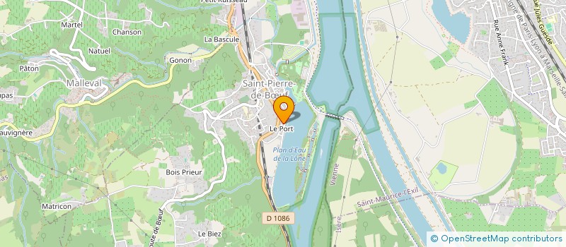 localisation de l'entreprise BRUNO LINOSSIER LE RESTAURANT DU PORT  SAINT-PIERRE-DE-BUF