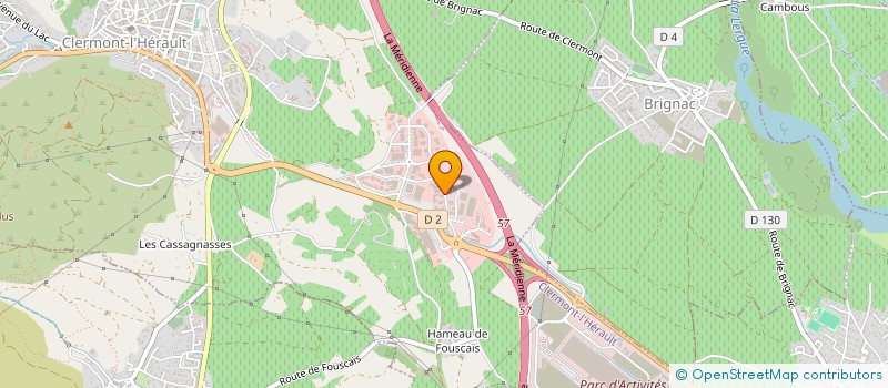 localisation de l'entreprise BRUNO LOCATION à CLERMONT-L'HERAULT