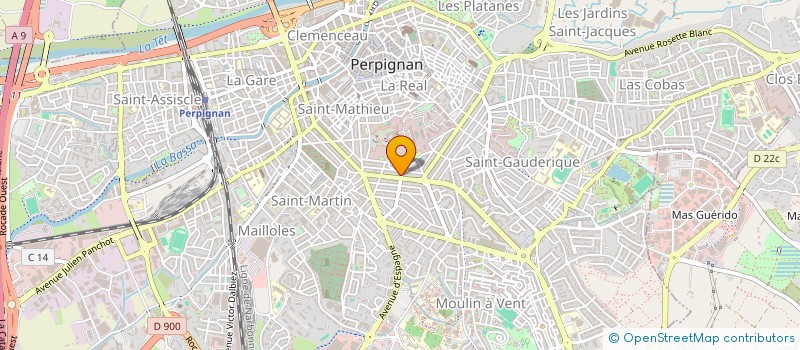 localisation de l'entreprise BRUNO MANELLI IMMOBILIER  PERPIGNAN