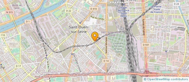 localisation de l'entreprise BRUNO MARTINO SAS à SAINT-OUEN-SUR-SEINE