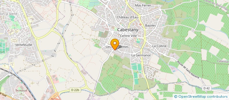 localisation de l'entreprise BRUNO MARTY SOLUTION INFORMATIQUE  CABESTANY