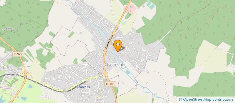 localisation de l'entreprise BRUNO MENUISERIE DESIGN  CHAUMONTEL