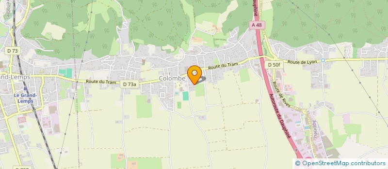 localisation de l'entreprise BRUNO MICOUD PAYSAGE  COLOMBE