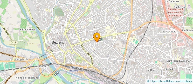 localisation de l'entreprise BRUNO NETTOYAGE 34  BEZIERS