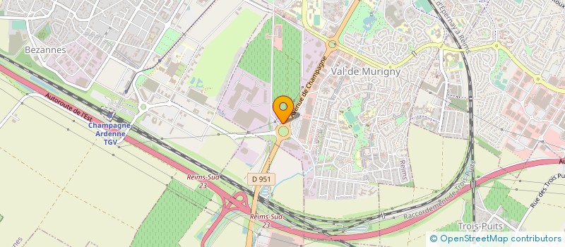 localisation de l'entreprise BRUNO PAILLARD à REIMS