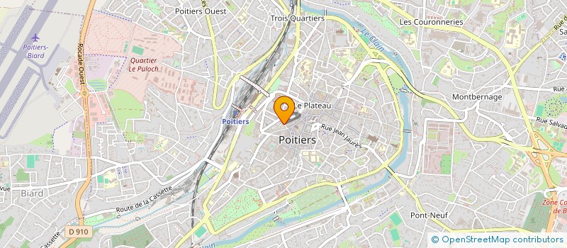 localisation de l'entreprise BRUNO PAQUET IMMOBILIER à POITIERS