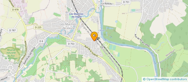 localisation de l'entreprise BRUNO PAUDRAT MENUISERIE à LES MARTRES-DE-VEYRE
