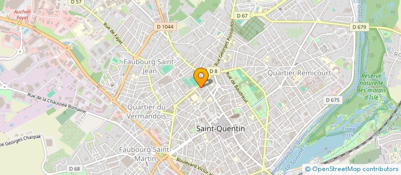 localisation de l'entreprise BRUNO PEINTURE à SAINT-QUENTIN