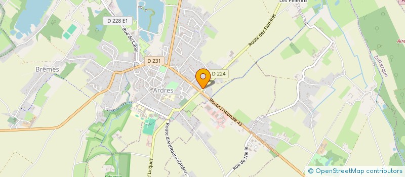 localisation de l'entreprise BRUNO RENIER  ARDRES
