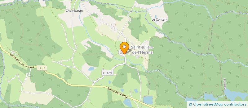 localisation de l'entreprise BRUNO RENOVATIONS  SAINT-JULIEN-DE-L'HERMS