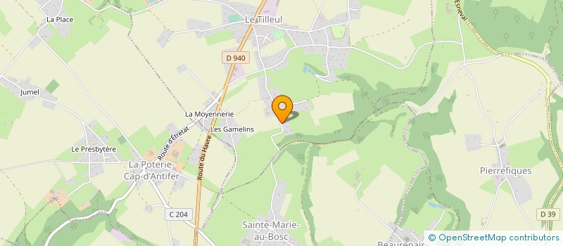 localisation de l'entreprise BRUNO REVET TAXI 133  LE TILLEUL