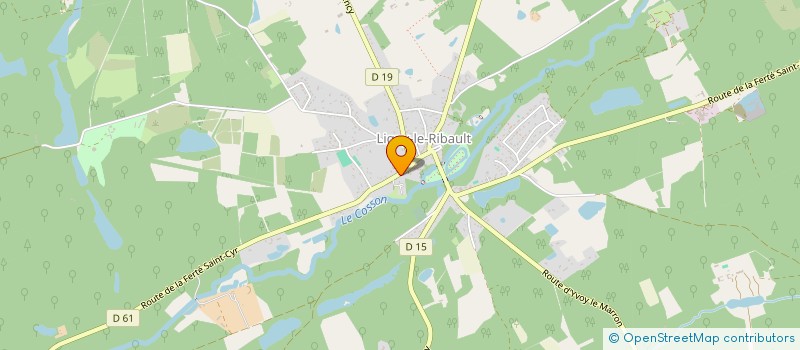 localisation de l'entreprise BRUNO RICHARD SARL à LIGNY-LE-RIBAULT