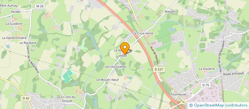 localisation de l'entreprise BRUNO RIVRON à ORVAULT