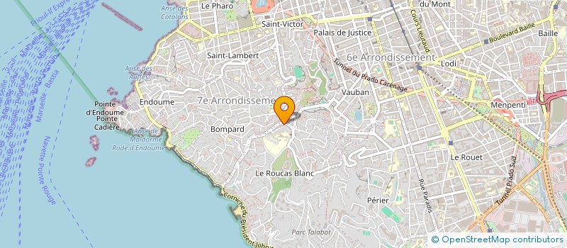 localisation de l'entreprise BRUNO ROCHE IMMOBILIER à MARSEILLE