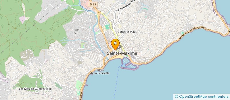 localisation de l'entreprise BRUNO S BTP à SAINTE-MAXIME