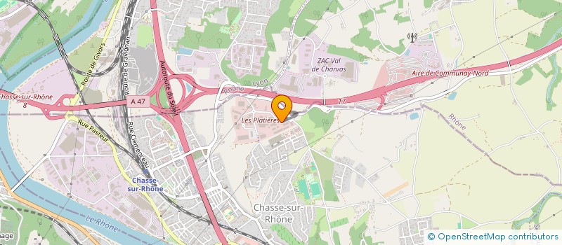 localisation de l'entreprise BRUNO SALIQUE  CHASSE-SUR-RHONE