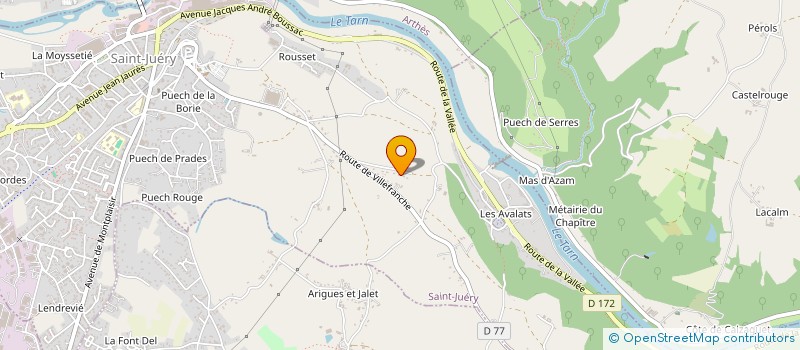 localisation de l'entreprise BRUNO SAV ENR  SAINT-JUERY