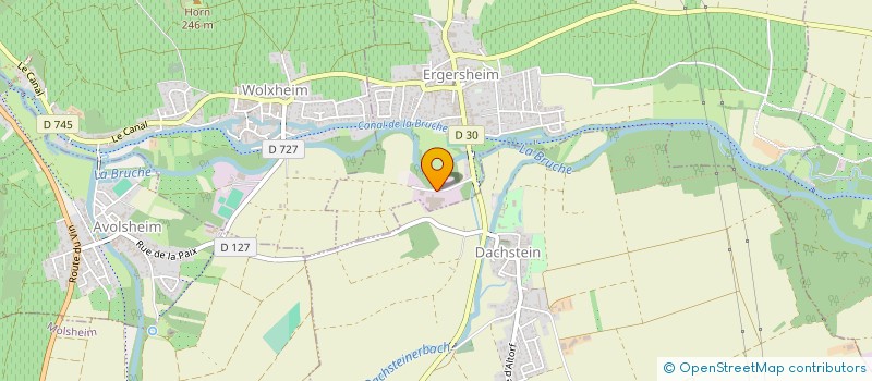 localisation de l'entreprise BRUNO SIEBERT à ERGERSHEIM