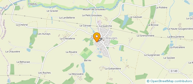 localisation de l'entreprise BRUNO TERRIEN  BEAUPREAU-EN-MAUGES