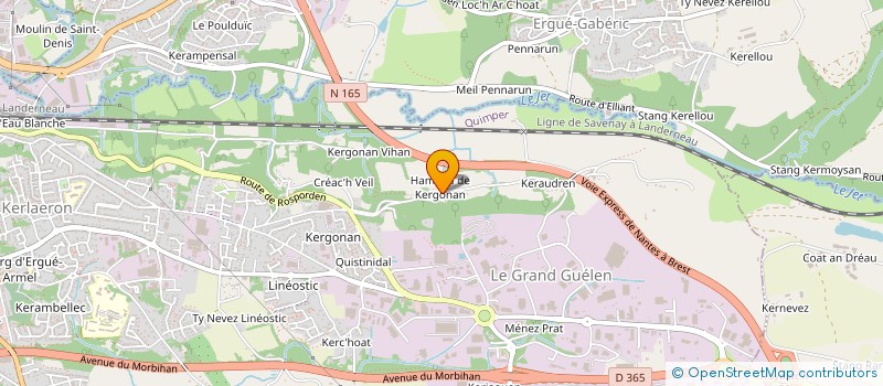 localisation de l'entreprise BRUNO29  QUIMPER