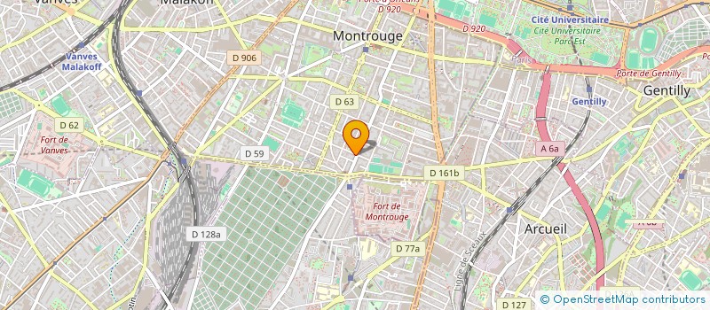 localisation de l'entreprise BRUNODILE à MONTROUGE