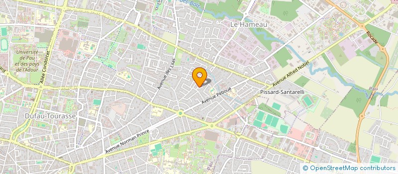 localisation de l'entreprise BRUNORO à PAU