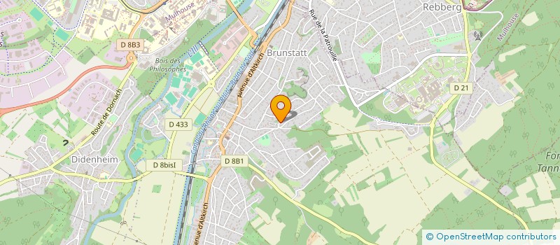 localisation de l'entreprise BRUNSTATT ACCUEIL ET LOISIRS  BRUNSTATT-DIDENHEIM