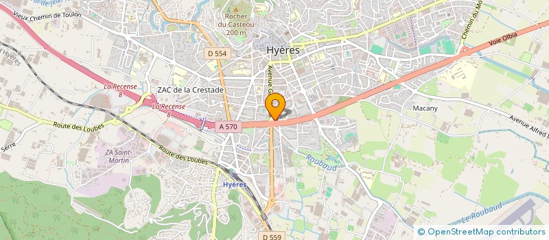 localisation de l'entreprise BRUSEO FINANCE  HYERES