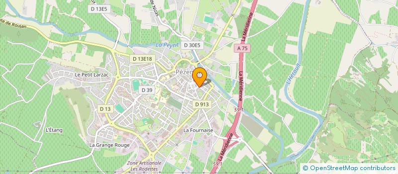 localisation de l'entreprise BRUSH  PEZENAS