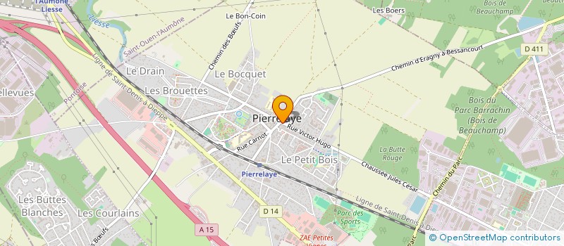 localisation de l'entreprise BRUSH'MOD  PIERRELAYE