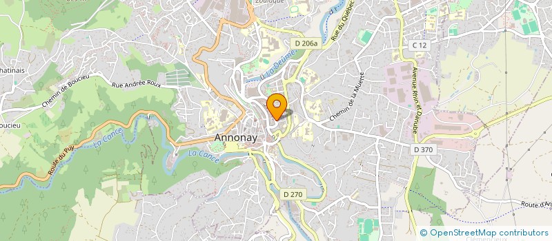 localisation de l'entreprise BRUSHKA  ANNONAY