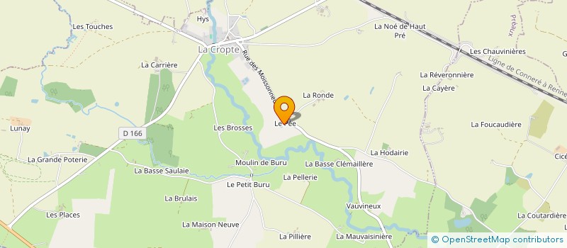 localisation de l'entreprise BRUSSART IMMOBILIER  LA CROPTE