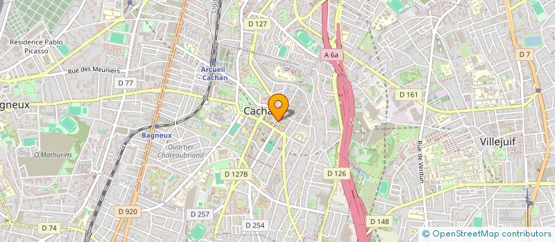 localisation de l'entreprise BRUSSEAUX à CACHAN