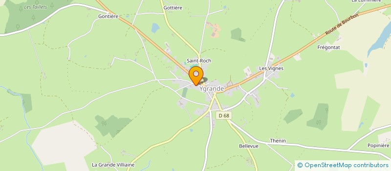 localisation de l'entreprise BRUSSELLE IMMO  BOURBON L'ARCHAMBAULT