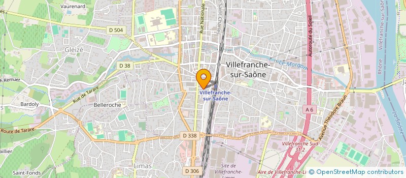 localisation de l'entreprise BRUSSO  VILLEFRANCHE-SUR-SAONE