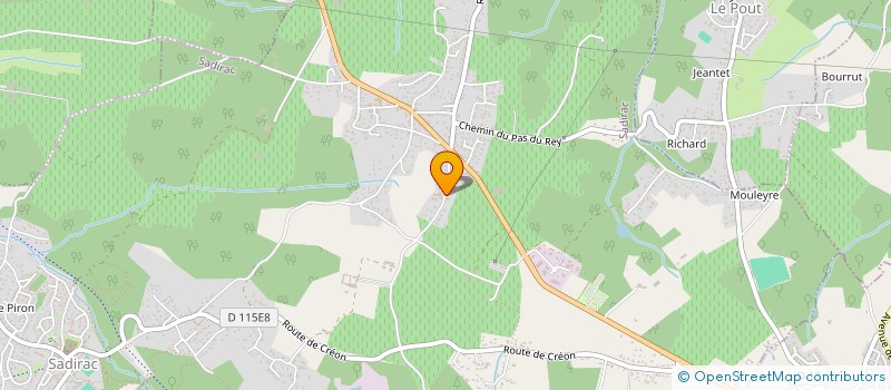 localisation de l'entreprise BRUSTEPHAG SNC  SADIRAC