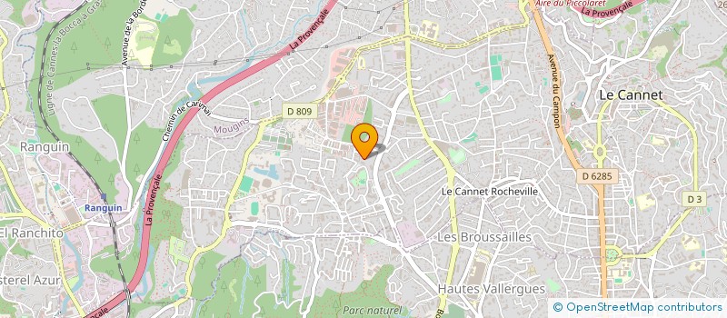localisation de l'entreprise BRUSY à LE CANNET