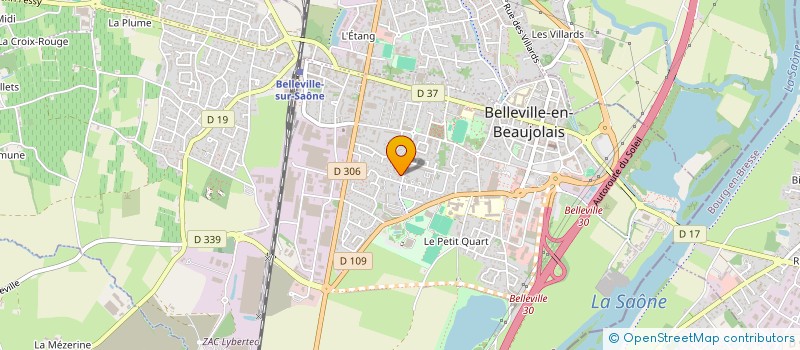 localisation de l'entreprise BRUT  BELLEVILLE-EN-BEAUJOLAIS