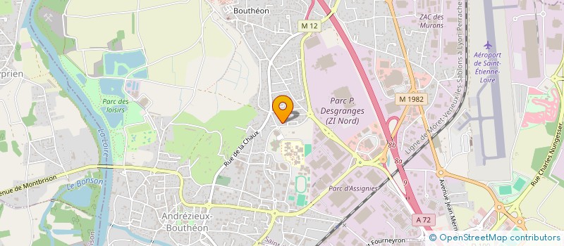 localisation de l'entreprise BRUT BUTCHER HOLDING  ANDREZIEUX-BOUTHEON