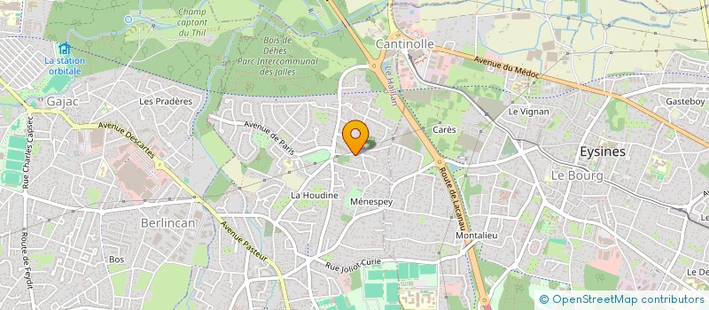 localisation de l'entreprise BRUT/CASTET  LE HAILLAN