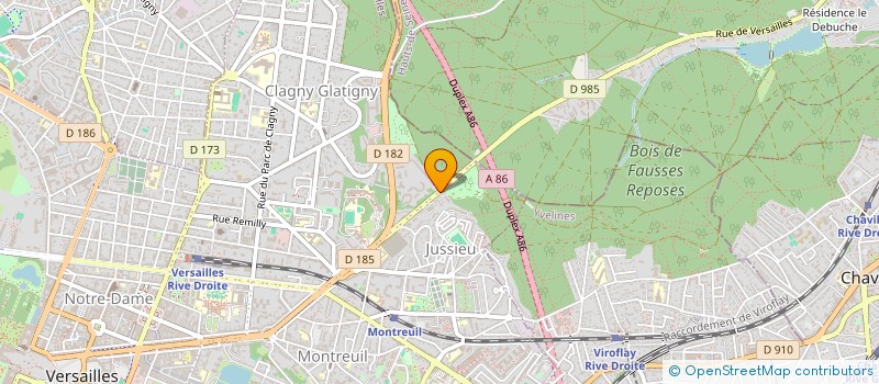 localisation de l'entreprise BRUTAFLOR à VERSAILLES