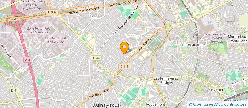 localisation de l'entreprise BRUTEL PARTNERS à AULNAY-SOUS-BOIS