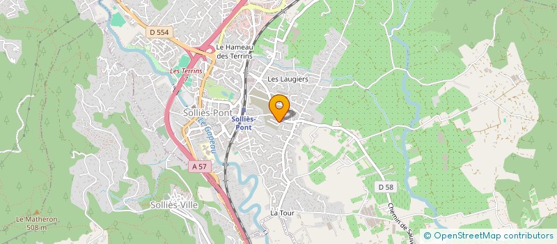 localisation de l'entreprise BRUTINEL SIMON  SOLLIES-PONT