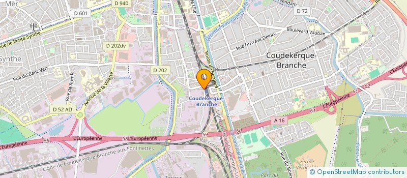 localisation de l'entreprise BRUTSAERT ET MARTIN à COUDEKERQUE-BRANCHE