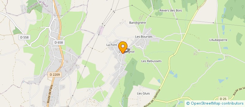 localisation de l'entreprise BRUV à CUSSET