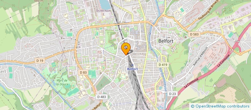 localisation de l'entreprise BRUXBELOI à BELFORT