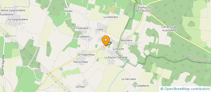 localisation de l'entreprise BRUYERE COUVERTURE à BRISSAC LOIRE AUBANCE