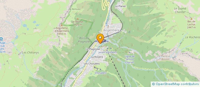 localisation de l'entreprise BRUYERES 20, GRAND ROC  CHAMONIX-MONT-BLANC