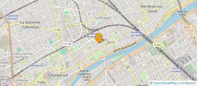 localisation de l'entreprise BRUYERES & ASSOCIES à COURBEVOIE