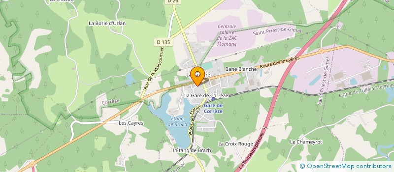 localisation de l'entreprise BRUYERES DISTRI  SAINT-PRIEST-DE-GIMEL